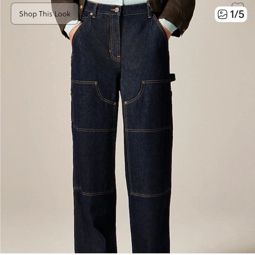 NWT J Crew Utility Jean, Dark Blue Wash